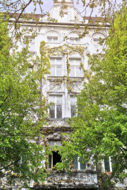 Berlin Kreuzberg sıva ile güzel bir eski ev