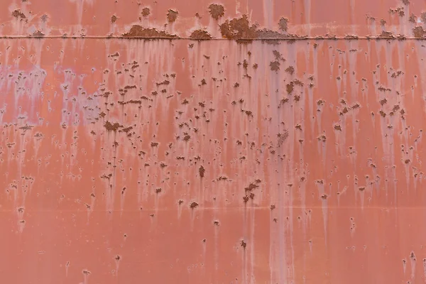 Vecchia superficie di metallo arrugginito rosso per sfondi — Foto Stock