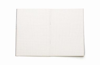 boş bir kare içinde açık metin kitap, üzerinde beyaz izole