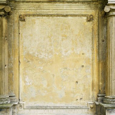 ayağı arka plan için eski grungy çerçeveli duvar