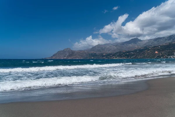 Bahía Creta Con Cordillera Playa Mar —  Fotos de Stock