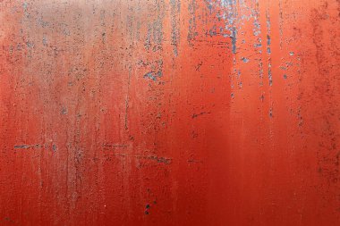 Paslı, boyalı kırmızı aşınmış, çiftlik gaz Tank arka plan