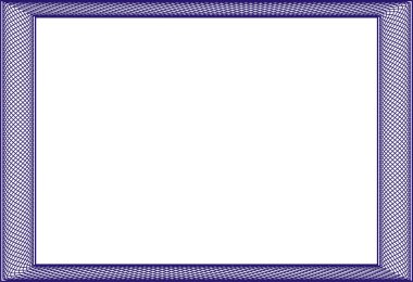 Guillochlu çerçeve sertifika diploma veya sertifika için