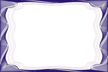 Guillochlu çerçeve sertifika diploma veya sertifika için