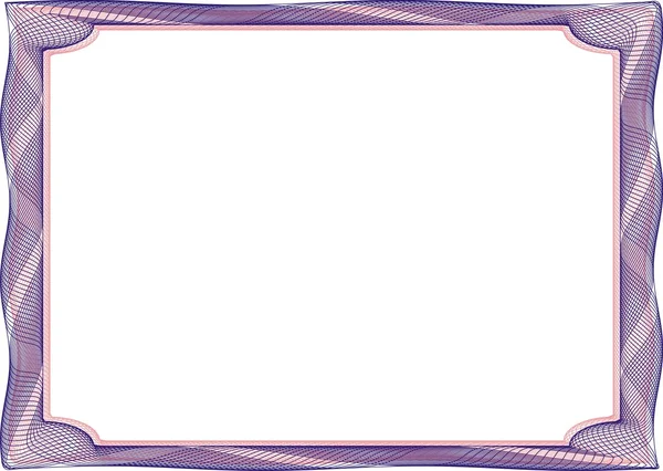 Guillochlu çerçeve sertifika diploma veya sertifika için