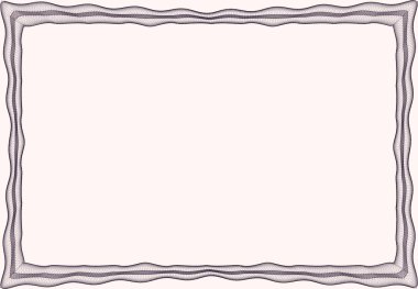 Bir sertifika için çerçeve boş şablon