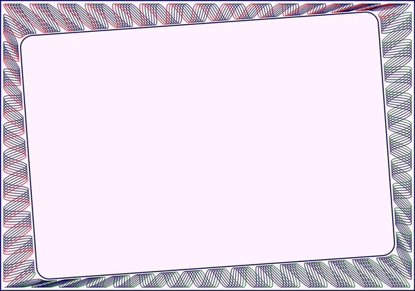 Bir sertifika için çerçeve boş şablon