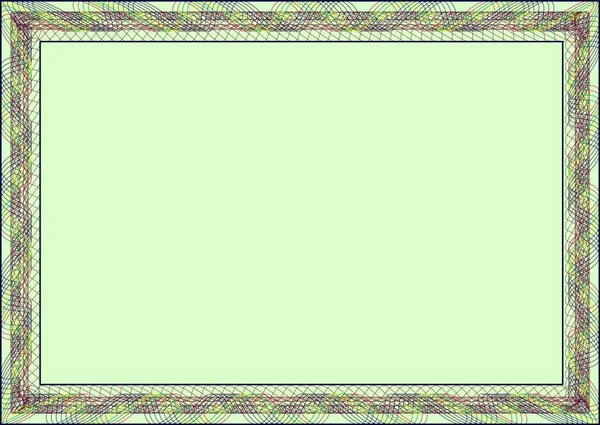 Bir sertifika için çerçeve boş şablon