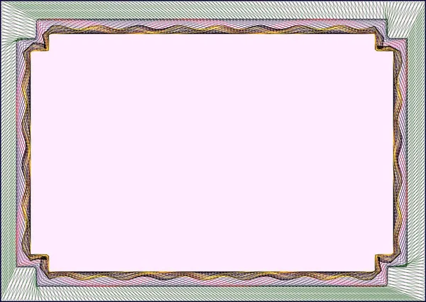 Bir sertifika için çerçeve boş şablon