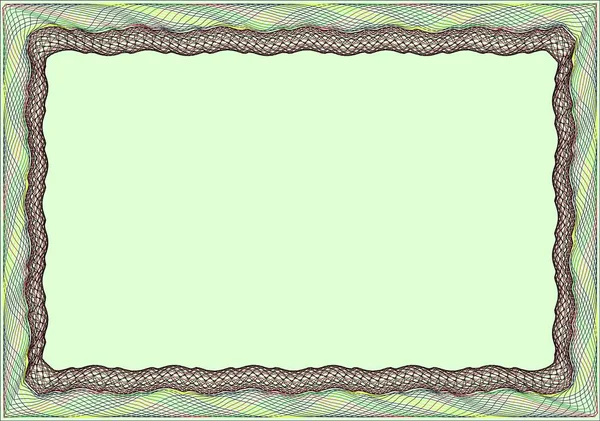 Bir sertifika için çerçeve boş şablon