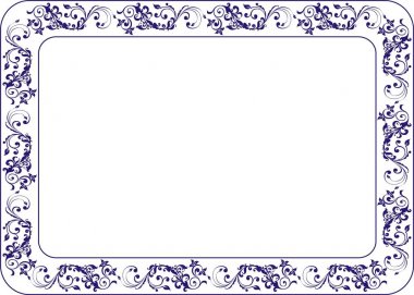Sertifika için yalıtılmış çerçeve arka plan şablonu