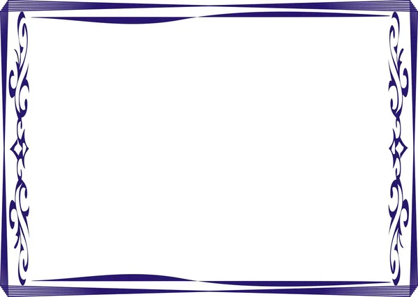 Sertifika için yalıtılmış çerçeve arka plan şablonu 