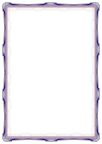 Sertifika veya diploma için yalıtılmış çerçeve arka plan şablonu