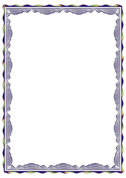 Sertifika veya diploma için yalıtılmış çerçeve arka plan şablonu