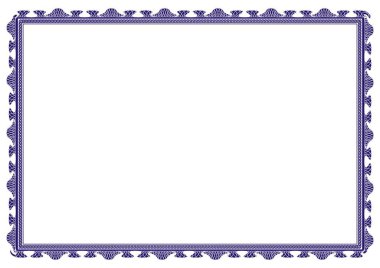 Sertifika veya diploma için yalıtılmış çerçeve arka plan şablonu