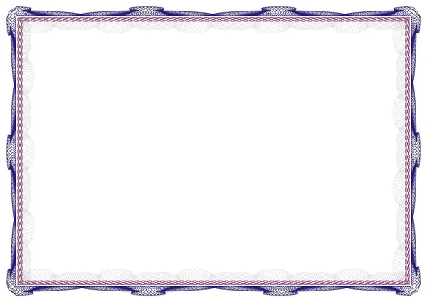 Insulated frame background template for certificate or diploma