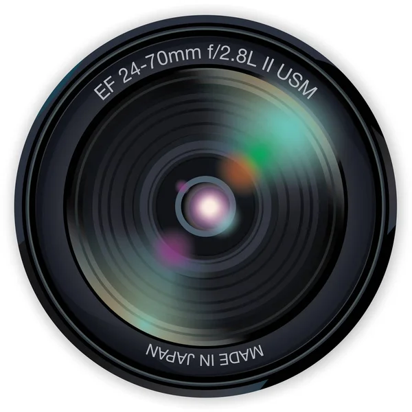 Fotoğraf lens vektör çizim, zum objektif