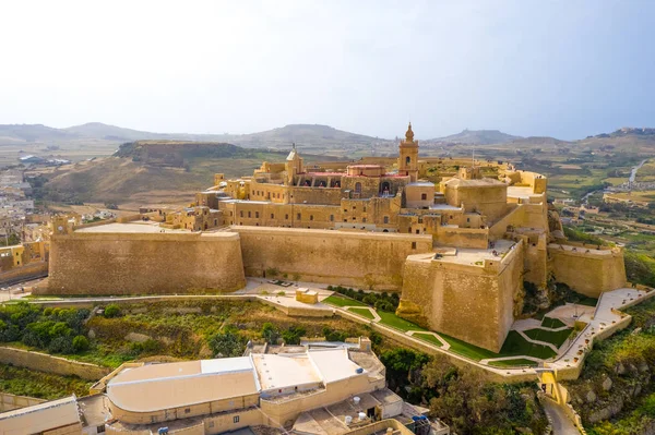 Citadelle Dans Ville Victoria Rabat Capitale Île Gozo Malte Pays — Photo