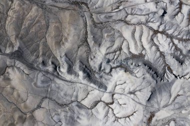 Yeryüzündeki hava dokusu. Gri renk. Nehirler. Utah manzarası. Usa