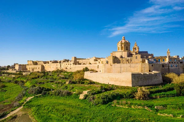 Miasto Mdina Stara Stolica Mallty — Zdjęcie stockowe