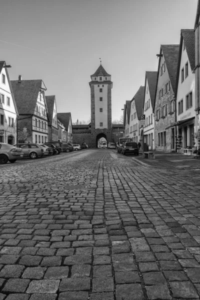 Rothenburg ob der Tauber, Alemania - 18 de febrero de 2019: Las calles de Rothenburg — Foto de Stock