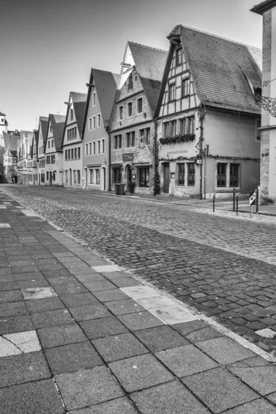 Rothenburg ob der Tauber, Germany - 18 February 2019: The streets of Rothenburg — Stock Photo, Image