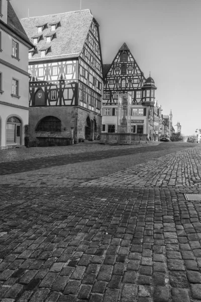 Rothenburg ob der Tauber, Germany - 18 February 2019: The streets of Rothenburg — Φωτογραφία Αρχείου