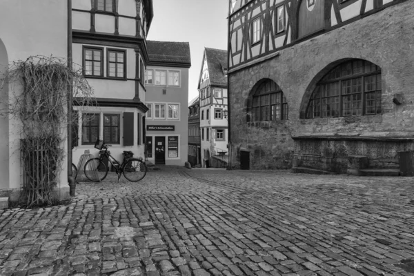 Rothenburg ob der Tauber, Alemanha - 18 de fevereiro de 2019: As ruas de Rothenburg — Fotografia de Stock