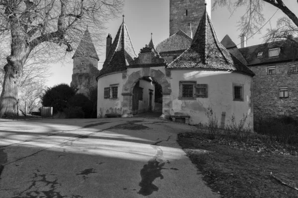 Rothenburg ob der Tauber, Germany - 18 February 2019: The streets of Rothenburg — ストック写真