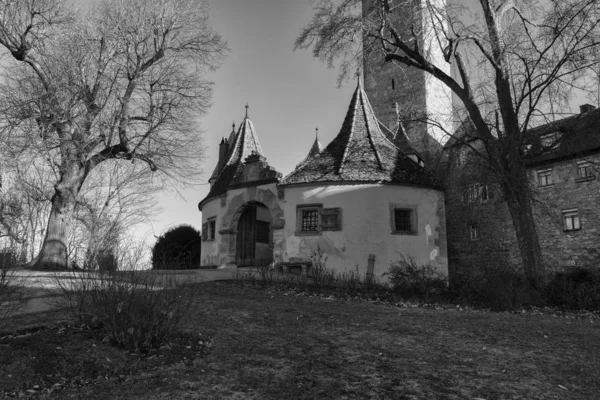 Rothenburg ob der tauber, deutschland - 18. februar 2019: die straßen von rothenburg — Stockfoto