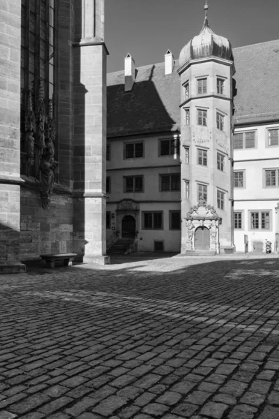 Rothenburg ob der Tauber, Alemania - 18 de febrero de 2019: Las calles de Rothenburg — Foto de Stock