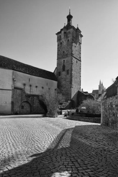 Rothenburg ob der Tauber, Germany - 18 February 2019: The streets of Rothenburg — стокове фото