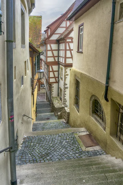 Schwaebisch Hall, Germany - 19 February 2019: The streets of Schwaebisch Hall — Stock Photo, Image