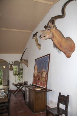 Havana, Küba - 12 Ocak 2013: Ernest Hemingway 'in evi, Finca Vig.