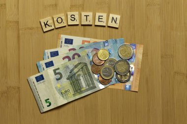 Harcamaları imzala, maliyetler Alman Kosten