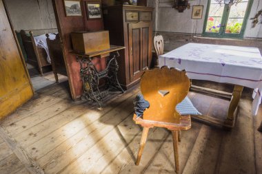 Bad Windsheim, Almanya - 16 Ekim 2019: Bir Alman köyünün iç manzarası.