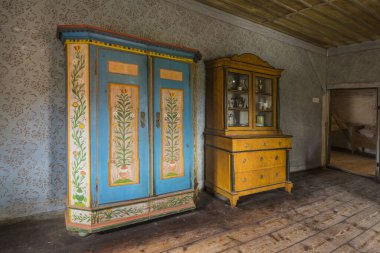 Bad Windsheim, Almanya - 16 Ekim 2019: Bir Alman köyünün iç manzarası.