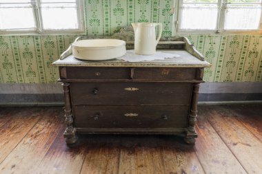 Bad Windsheim, Almanya - 16 Ekim 2019: Bir Alman köyünün iç manzarası.