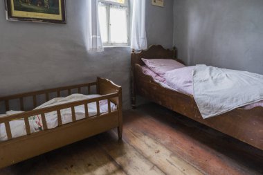 Bad Windsheim, Almanya - 16 Ekim 2019: Bir Alman köyünün iç manzarası.