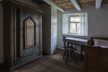 Bad Windsheim, Almanya - 16 Ekim 2019: Bir Alman köyünün iç manzarası.