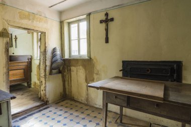 Bad Windsheim, Almanya - 16 Ekim 2019: Bir Alman köyünün iç manzarası.