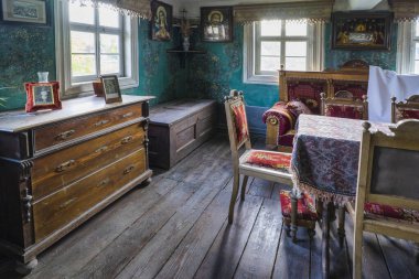 Bad Windsheim, Almanya - 16 Ekim 2019: Bir Alman köyünün iç manzarası.