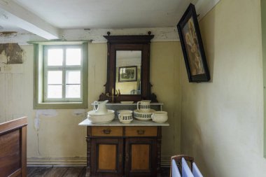 Bad Windsheim, Almanya - 16 Ekim 2019: Bir Alman köyünün iç manzarası.