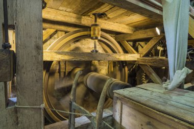 Bad Windsheim, Almanya - 16 Ekim 2019: Bir Alman köyünün iç manzarası.