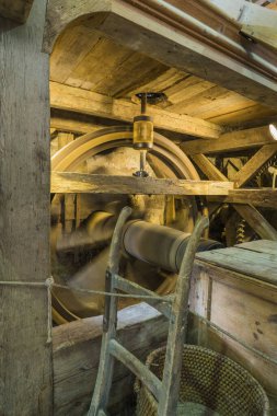 Bad Windsheim, Almanya - 16 Ekim 2019: Bir Alman köyünün iç manzarası.