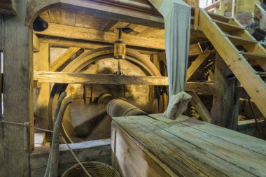 Bad Windsheim, Almanya - 16 Ekim 2019: Bir Alman köyünün iç manzarası.