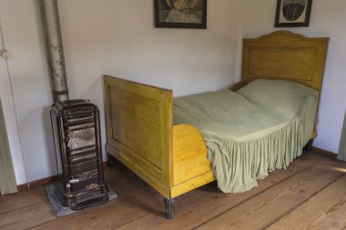 Schwaebisch Hall, Wackershofen, Almanya - 15 Ekim 2019: Bir Alman köyünün iç manzarası.