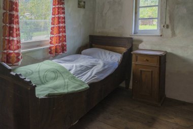 Schwaebisch Hall, Wackershofen, Almanya - 15 Ekim 2019: Bir Alman köyünün iç manzarası.