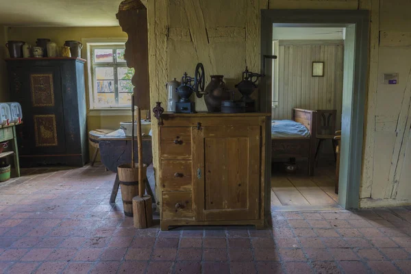 Schwaebisch Hall, Wackershofen, Německo - 15. října 2019: Interiérové pohledy na německý vesnický dům. — Stock fotografie