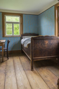 Schwaebisch Hall, Wackershofen, Almanya - 15 Ekim 2019: Bir Alman köyünün iç manzarası.